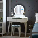 Miroir de courtoisie avec 8 ampoules dimmables, éclairage Noir Blanc Naturel