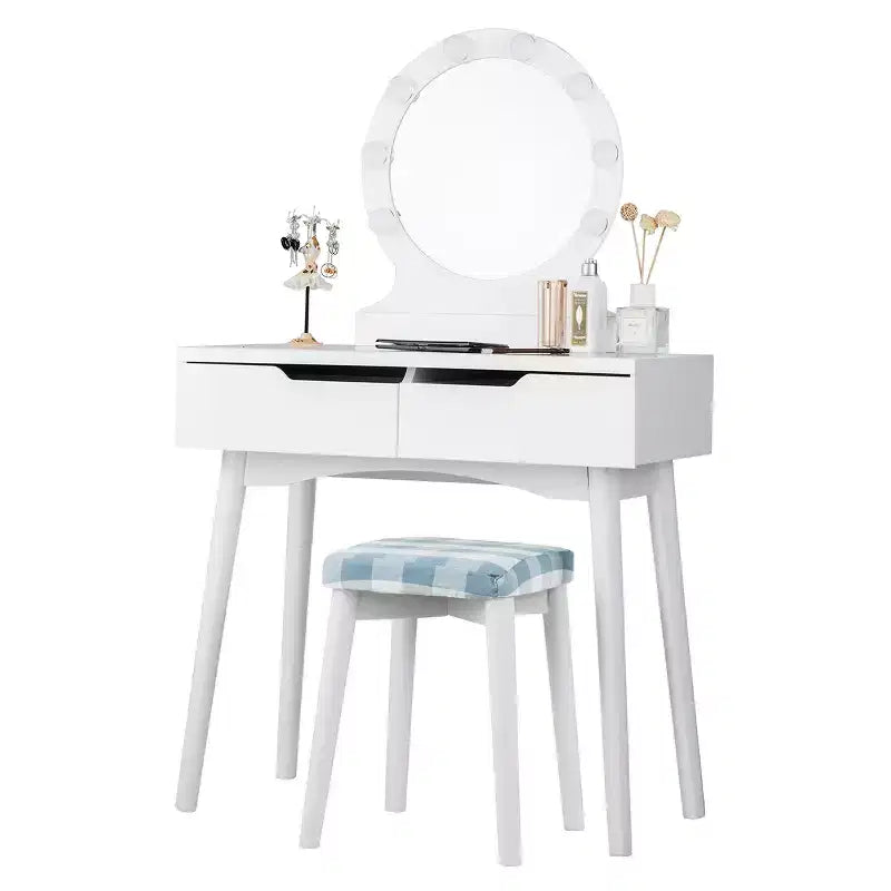 Miroir de courtoisie avec 8 ampoules dimmables, éclairage Noir Blanc Naturel