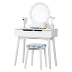 Miroir de courtoisie avec 8 ampoules dimmables, éclairage Noir Blanc Naturel
