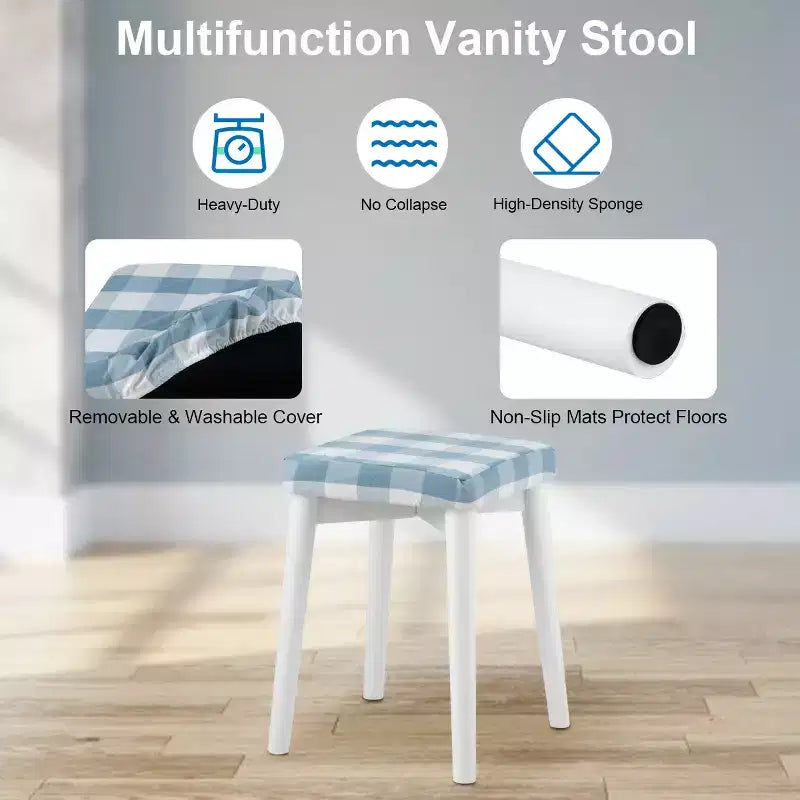 Miroir de courtoisie avec 8 ampoules dimmables, éclairage Noir Blanc Naturel