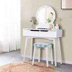 Miroir de courtoisie avec 8 ampoules dimmables, éclairage Noir Blanc Naturel