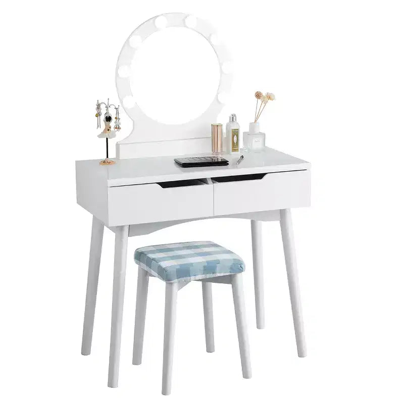 Miroir de courtoisie avec 8 ampoules dimmables, éclairage Noir Blanc Naturel
